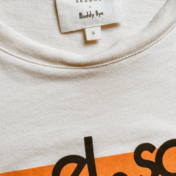 Sezane El Sol Session - Sézane X Maddy T-shirt Cream / Multicolour - Size S - Picture 3 of 4